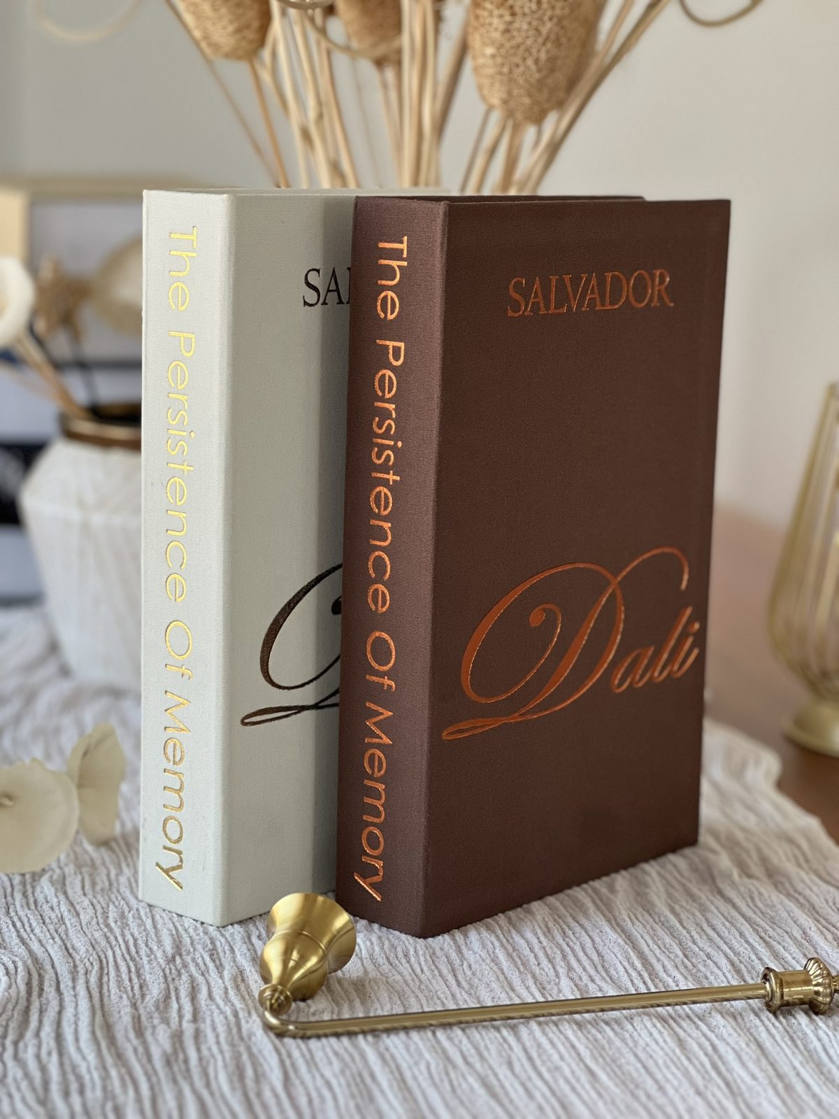 Kumaş Dekoratif Kitap Kutusu Seti 2'li - DAL & DA - Gizli Saklama Kutusu - Kitap Görünümlü Dekor