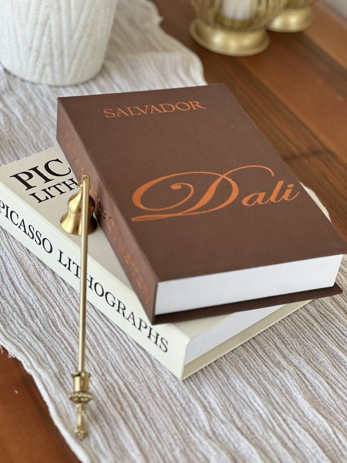 Kumaş Dekoratif Kitap Kutusu Seti 2'li - DAL & PICA - Gizli Saklama Kutusu - Kitap Görünümlü Dekor