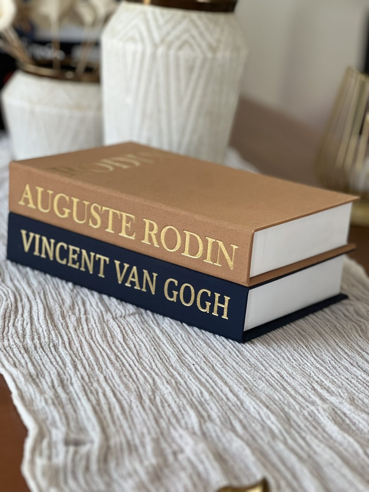 Kumaş Dekoratif Kitap Kutusu Seti 2'li - ROD & MC - Gizli Saklama Kutusu - Kitap Görünümlü Dekor