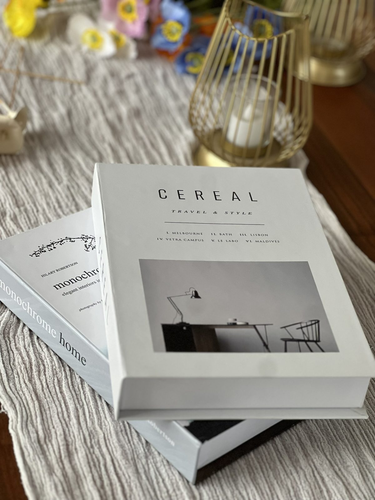 Dekoratif Kitap Kutu 2'li MN & CR - Kitap Görünümlü Gizli Saklama Kutusu - Dekoratif Kutu