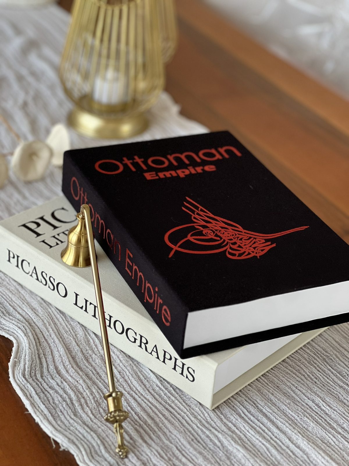 Kumaş Dekoratif Kitap Kutusu Seti 2'li - PCSS & OTT - Gizli Saklama Kutusu - Kitap Görünümlü Dekor