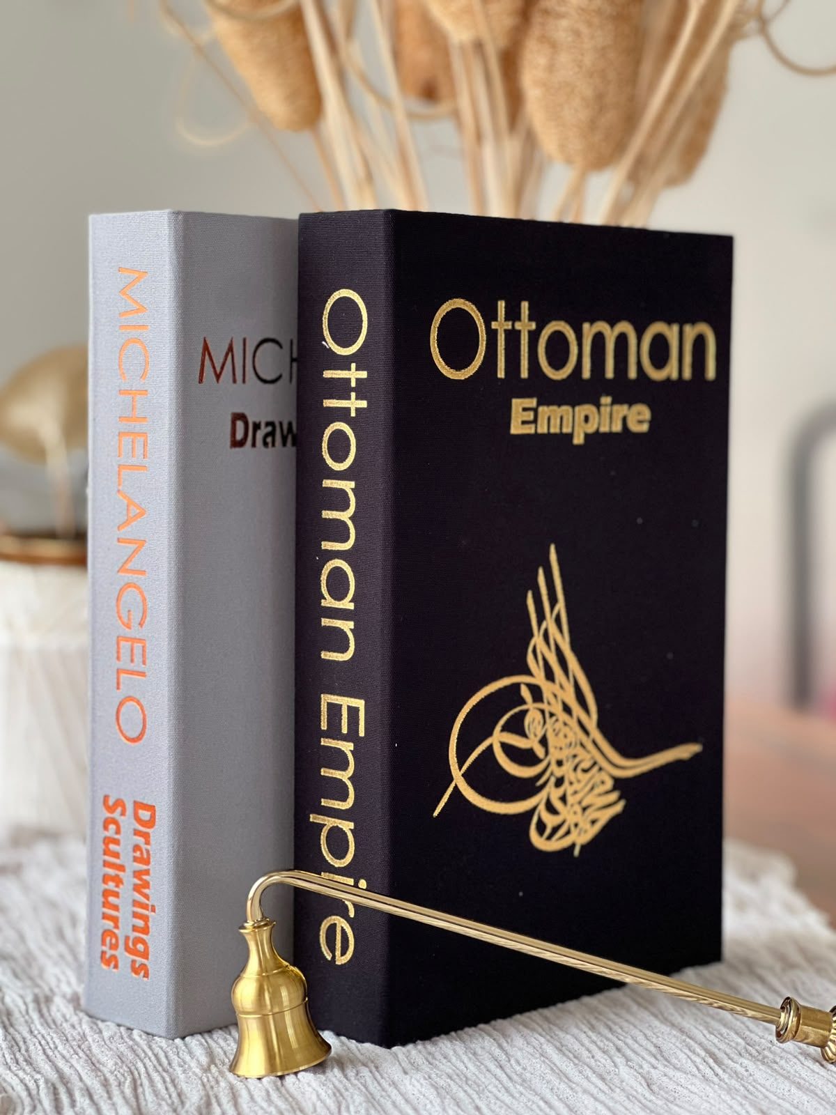 Kumaş Dekoratif Kitap Kutusu Seti 2'li - OT & M - Gizli Saklama Kutusu - Kitap Görünümlü Dekor