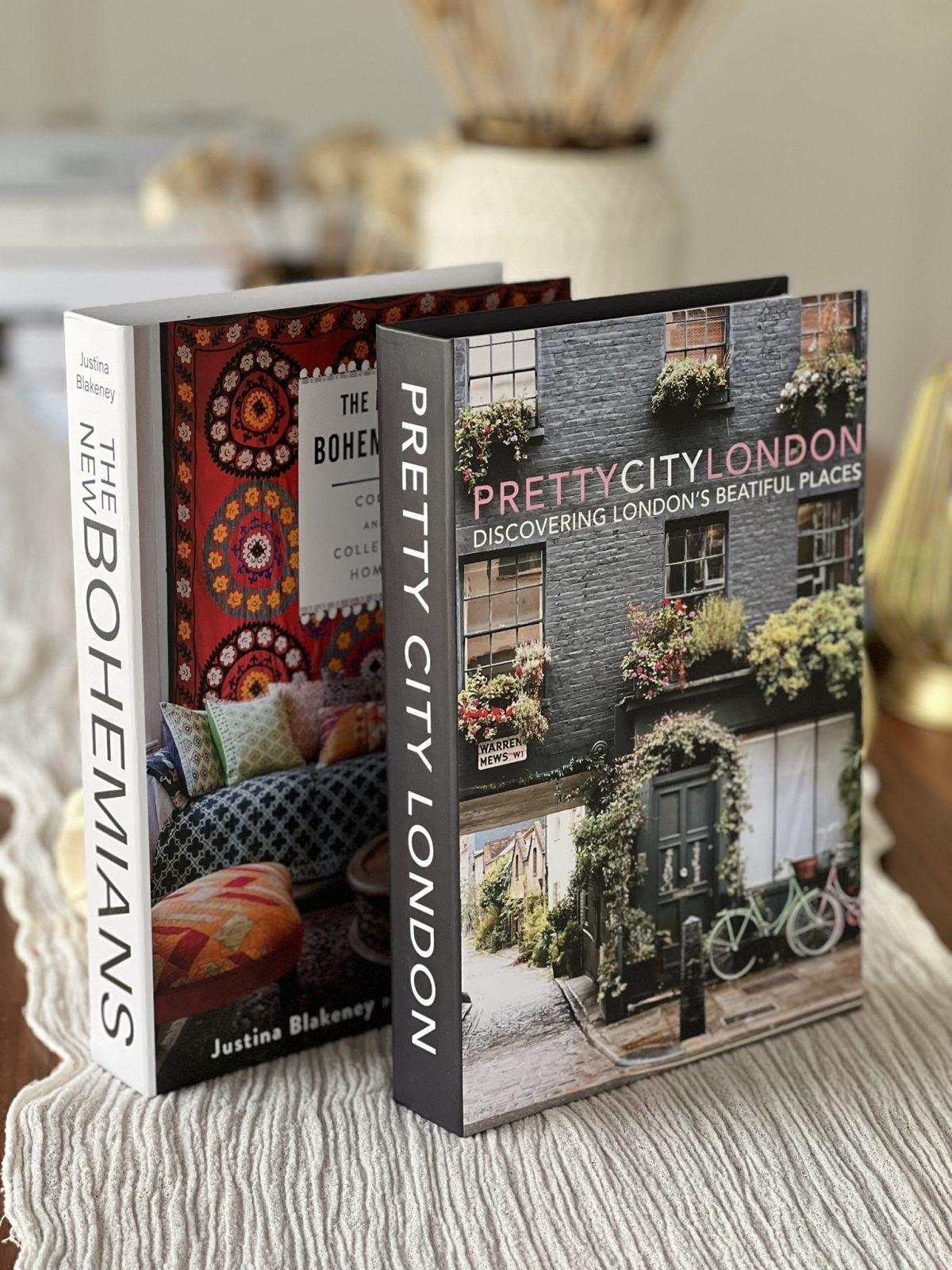 Dekoratif Kitap Kutu 2'li BO & FR - Kitap Görünümlü Gizli Saklama Kutusu - Dekoratif Kutu