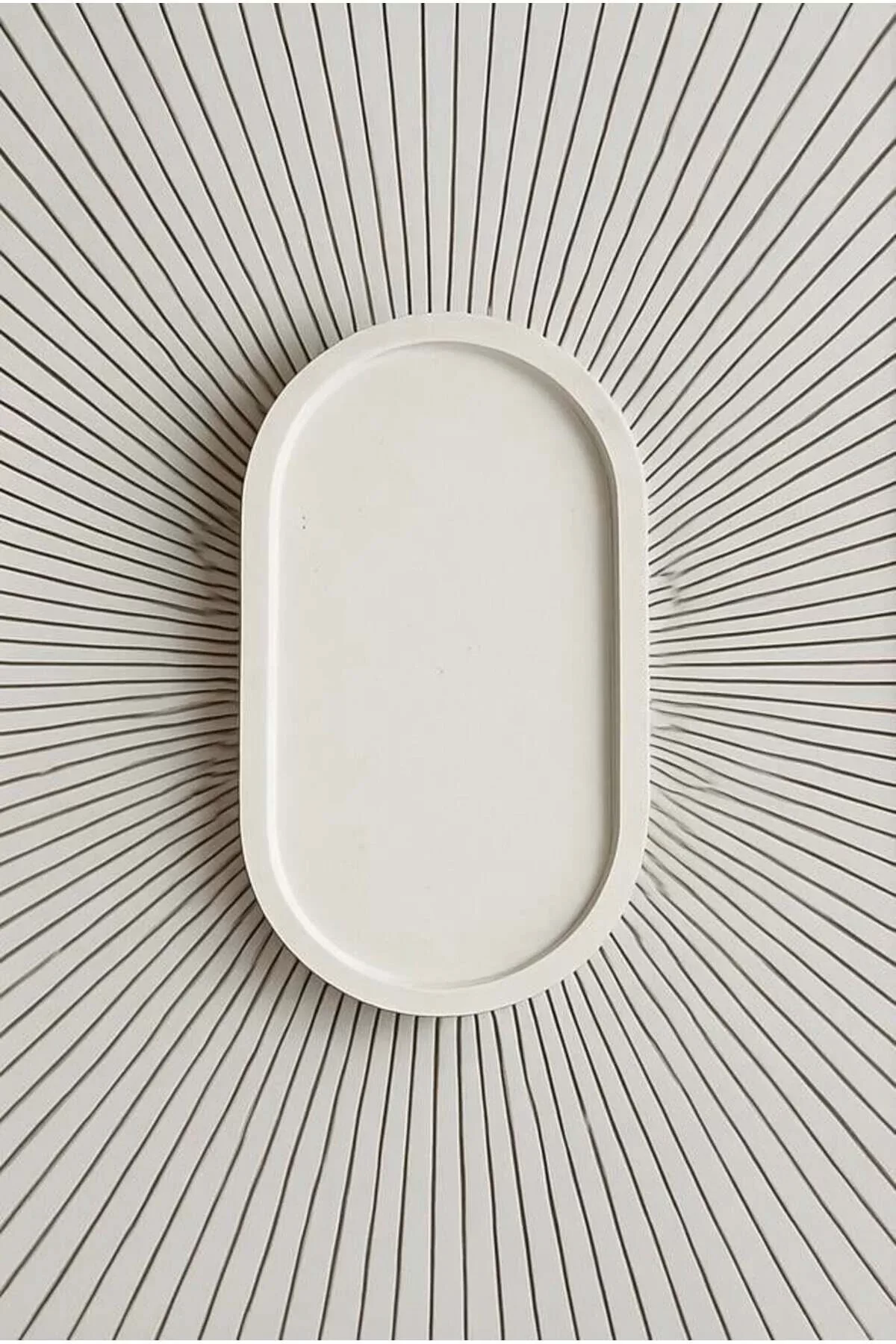Dekoratif Oval Takı Düzenleyici Tepsi - Minimal Modern Takılık - Masa ve Dresuar Organizer